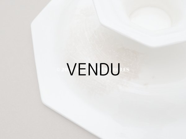 画像8: アンティーク オクトゴナル 小さなコンポティエ クレイユモントロー - CREIL ET MONTEREAU - (8)