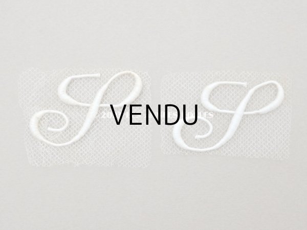 画像7:  アンティーク  箱付き イニシャル モノグラム N3【S】6ピース- IDEAL BRODERIE- (7)