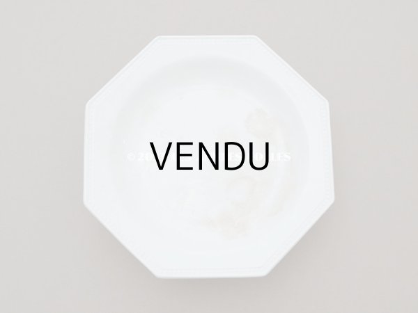 画像3: アンティーク オクトゴナル 小さなコンポティエ クレイユモントロー - CREIL ET MONTEREAU - (3)