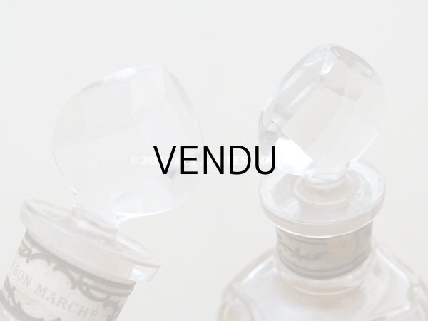 画像5: アンティーク 香水瓶　パウダーピンクのラベル　ESSENCE GIROFLEE FLEUR - AU BON MARCHE - (5)