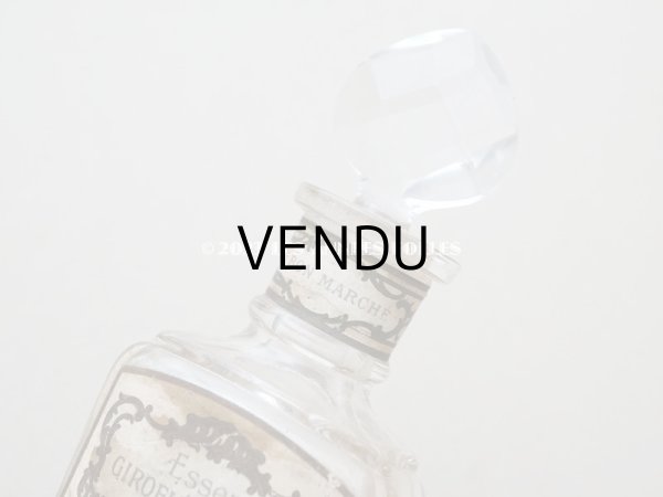 画像4: アンティーク 香水瓶　パウダーピンクのラベル　ESSENCE GIROFLEE FLEUR - AU BON MARCHE - (4)