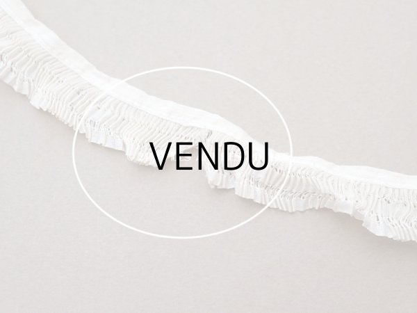 画像9: アンティーク プリーツリボン エクリュ 1.7〜1.9cm幅  (9)