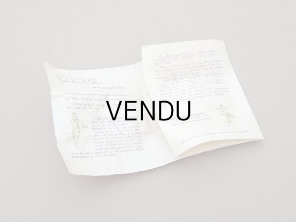 画像7: アンティーク 白菫の布花付き　とても小さな菫のパフュームボックス　＆　ボトル  ESSENCE VIOLETTES DE TOULOUSE - BERDOUES FRANCE - (7)