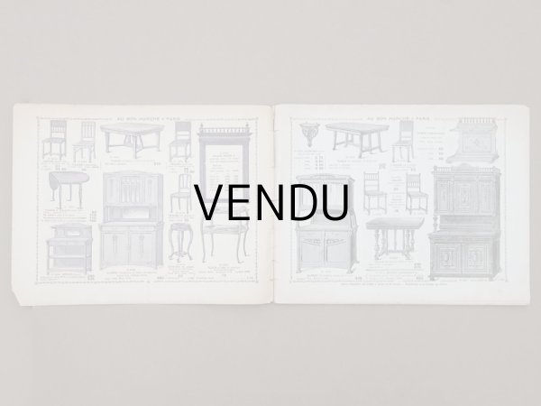 画像3: アンティーク ボンマルシェのカタログ　家具＆寝具＆カーテン AMEUBLEMENT - AU BON MARCHE - (3)