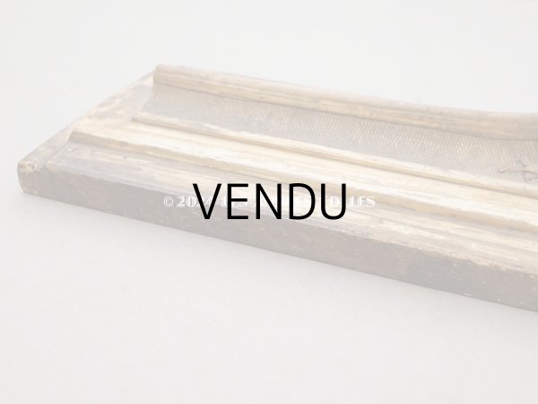 画像6: ＊蚤の市＊アンティーク 木製 ミラーフレームのサンプル ロカイユ装飾 55×13.5cm (6)