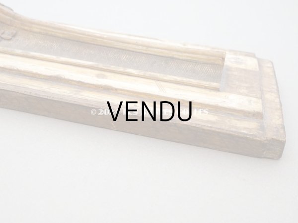 画像7: ＊蚤の市＊アンティーク 木製 ミラーフレームのサンプル ロカイユ装飾 55×13.5cm (7)