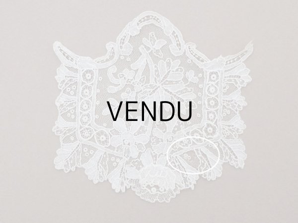 画像4: 19世紀末 アンティーク ポワンドローズの アプリケーション 2点セット『ポワン・ド・ガーズ』『ポワン・ド・ローズ』 (4)