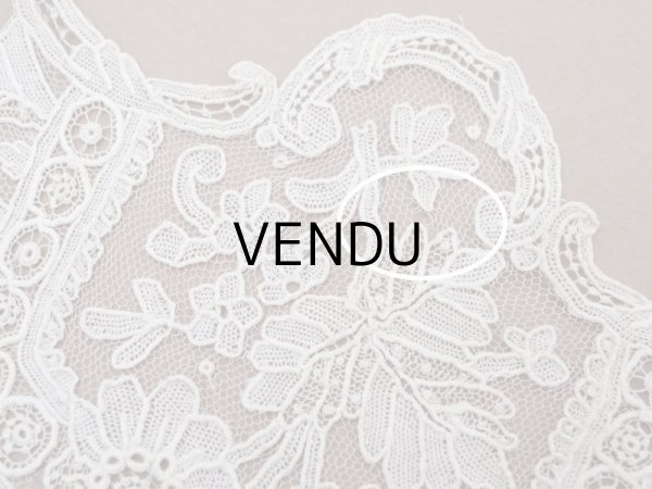 画像6: 19世紀末 アンティーク ポワンドローズの アプリケーション 2点セット『ポワン・ド・ガーズ』『ポワン・ド・ローズ』 (6)