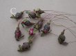 画像4: アンティーク 薔薇の蕾の布花 10ピースのセット (4)