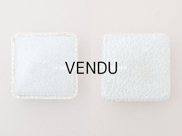 画像3: アンティーク ジュエリーボックス 金彩入り グレイッシュブルー (3)