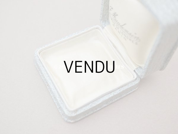 画像8: アンティーク ジュエリーボックス 金彩入り グレイッシュブルー (8)