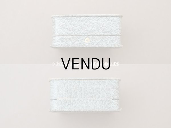 画像4: アンティーク ジュエリーボックス 金彩入り グレイッシュブルー (4)