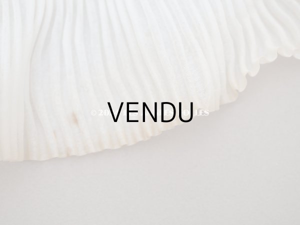 画像8: アンティーク 幅広 プリーツリボン オフホワイト 124cm 8cm幅   (8)