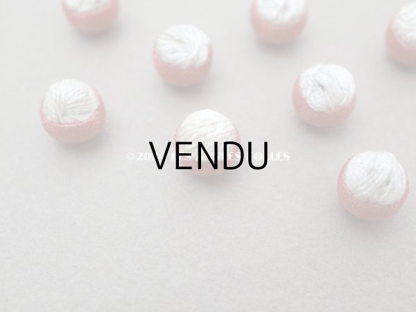 画像5: アンティーク ドール用 8mm くるみボタン オールドローズ 9ピース (5)