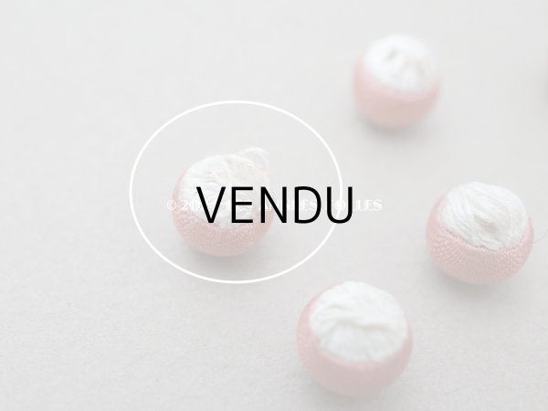 画像7: アンティーク ドール用 8mm くるみボタン オールドローズ 9ピース (7)