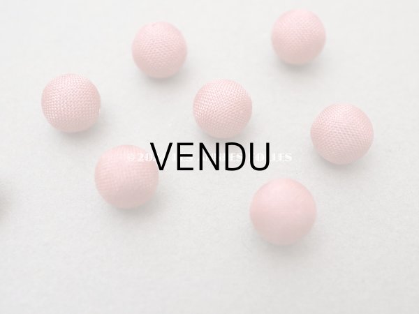 画像3: アンティーク ドール用 8mm くるみボタン オールドローズ 9ピース (3)