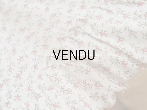 画像12: 1900年頃 アンティーク 子供用 日傘　小さな薔薇模様 (12)