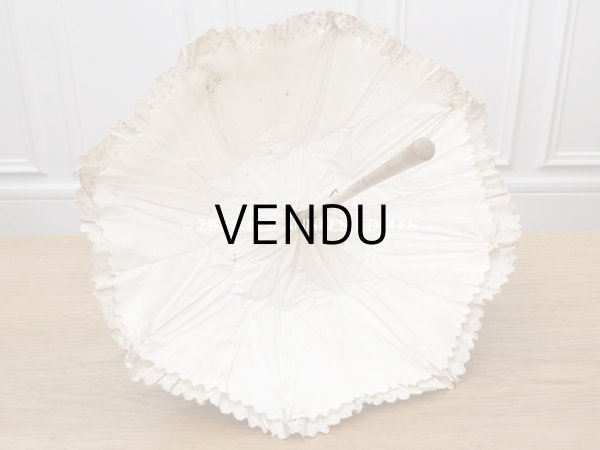 画像13: 1900年頃 アンティーク 子供用 日傘　小さな薔薇模様 (13)