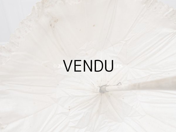 画像14: 1900年頃 アンティーク 子供用 日傘　小さな薔薇模様 (14)