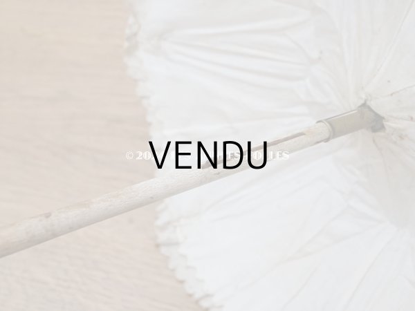 画像16: 1900年頃 アンティーク 子供用 日傘　小さな薔薇模様 (16)