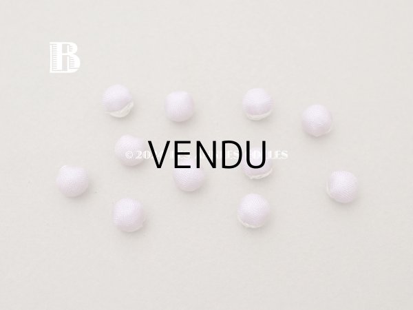 画像6: アンティーク ドール用 8mm くるみボタン ラヴェンダー 11ピース (6)