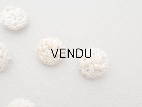 画像11: 1900年頃 アンティーク　花モチーフ コットンクロシェのボタン　10ピースのセット　11mm  (11)