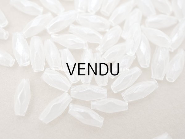 画像6: アンティーク スフレビーズ カット入り　半透明 4×9mm 吹きガラス製ビーズ  (6)