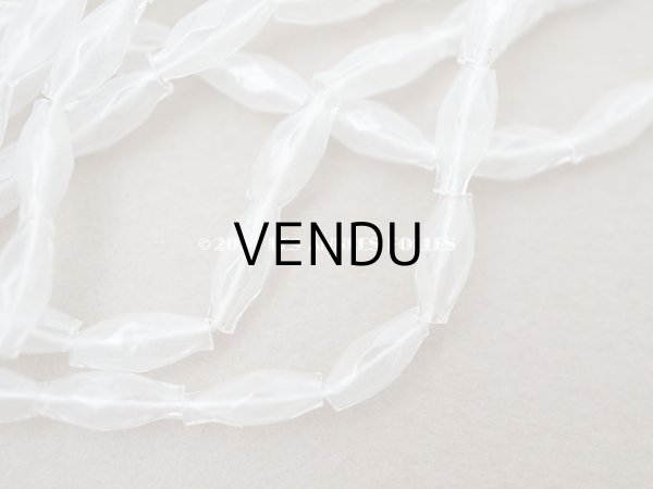 画像4: アンティーク スフレビーズ カット入り　半透明 4×9mm 吹きガラス製ビーズ  (4)