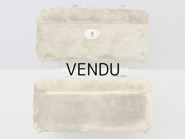 画像11: 19世紀末 アンティーク 裁縫箱&ジュエリーボックス　カーキ ベルベット＆シルククッション (11)