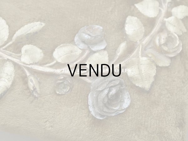 画像6: 19世紀末 アンティーク 裁縫箱&ジュエリーボックス　カーキ ベルベット＆シルククッション (6)