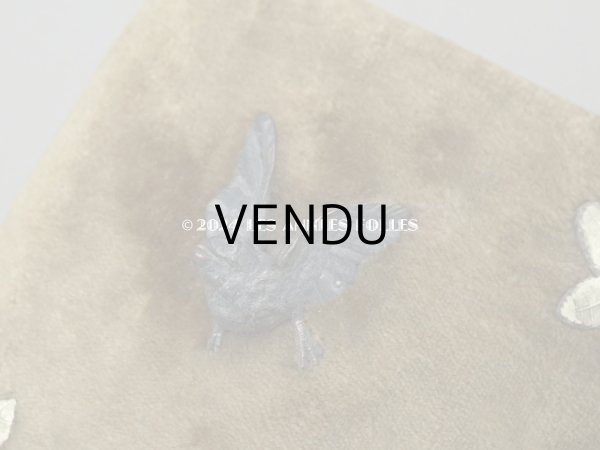 画像4: 19世紀末 アンティーク 裁縫箱&ジュエリーボックス　カーキ ベルベット＆シルククッション (4)