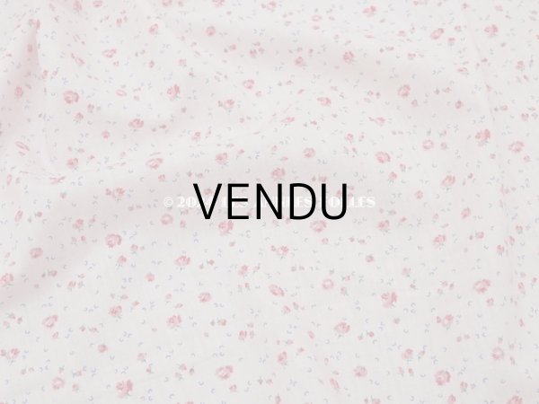 画像3: アンティーク 小さな薔薇模様 薄手のコットンファブリック 98×76cm (3)