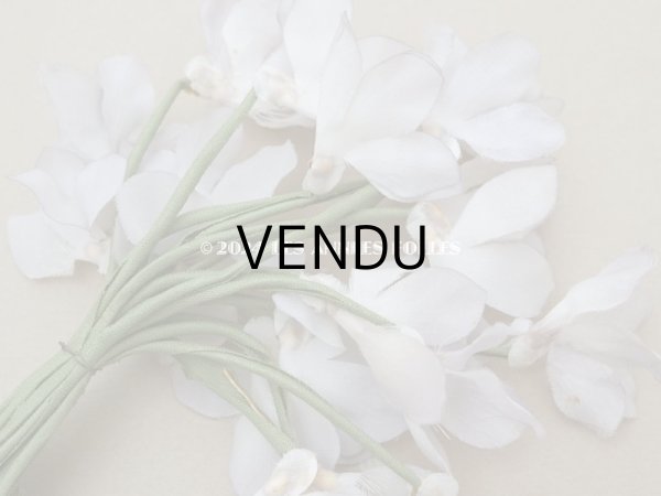 画像6: アンティーク 菫の布花  (6)