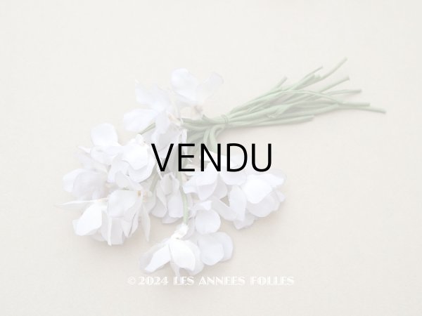 画像1: アンティーク 菫の布花  (1)