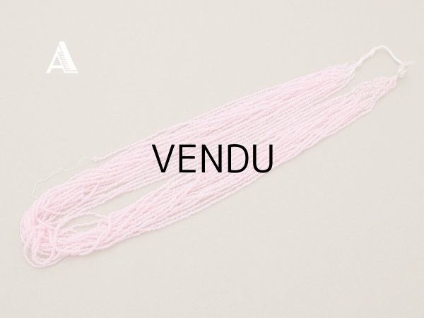 画像3: アンティーク クリア＆ピンク　シードビーズ ガラスビーズ   (3)