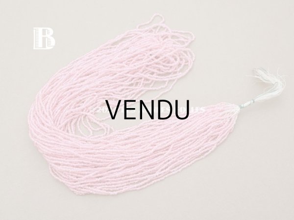 画像6: アンティーク クリア＆ピンク　シードビーズ ガラスビーズ   (6)