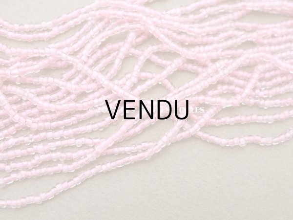 画像7: アンティーク クリア＆ピンク　シードビーズ ガラスビーズ   (7)