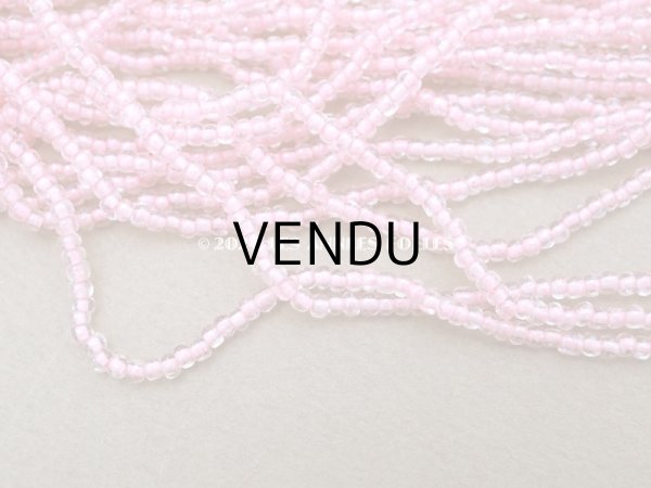 画像5: アンティーク クリア＆ピンク　シードビーズ ガラスビーズ   (5)