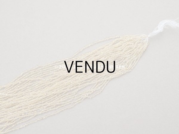 画像8: アンティーク シードビーズ ガラス製 クリア＆イエローゴールド  (8)