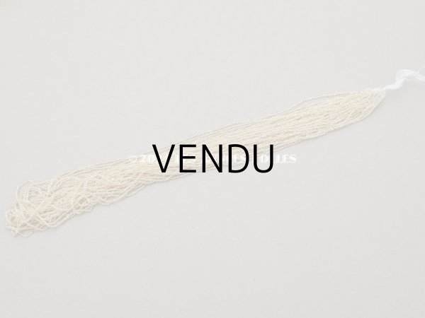 画像9: アンティーク シードビーズ ガラス製 クリア＆イエローゴールド  (9)