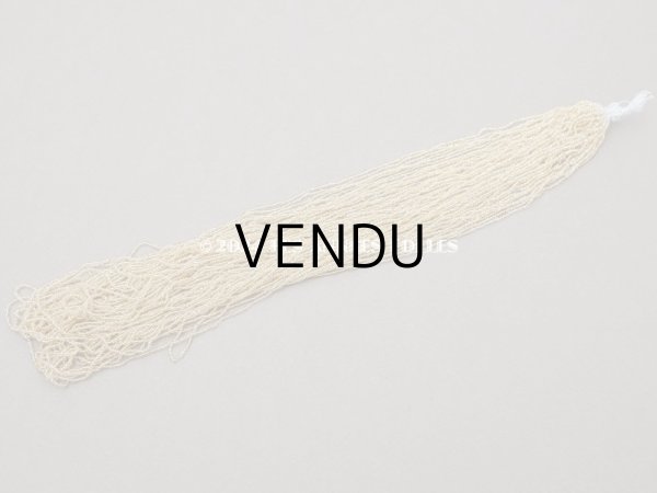 画像5: アンティーク シードビーズ ガラス製 クリア＆イエローゴールド  (5)