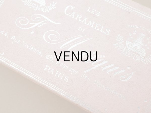 画像5: アンティーク お菓子箱『ショコラ・フランソワ・ マルキ』LES CARAMELS DE F.MARQUIS - CHOCOLAT FRANCOIS MARQUIS PARIS - (5)