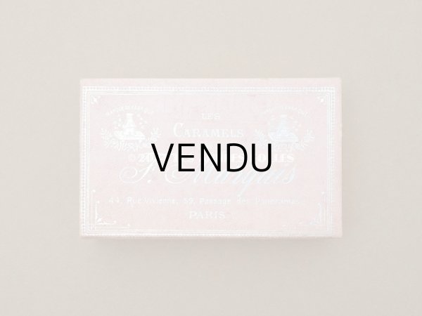 画像3: アンティーク お菓子箱『ショコラ・フランソワ・ マルキ』LES CARAMELS DE F.MARQUIS - CHOCOLAT FRANCOIS MARQUIS PARIS - (3)