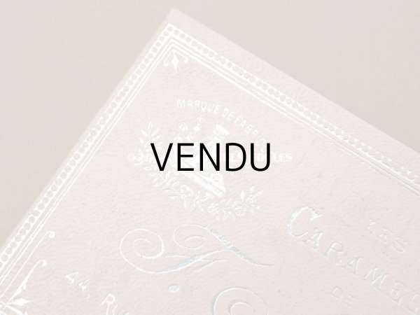 画像4: アンティーク お菓子箱『ショコラ・フランソワ・ マルキ』LES CARAMELS DE F.MARQUIS - CHOCOLAT FRANCOIS MARQUIS PARIS - (4)