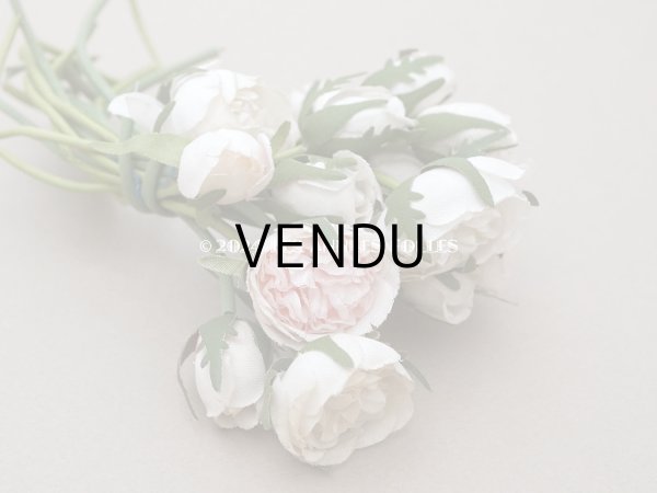 画像6: アンティーク 薔薇のブーケ パウダーピンク＆ホワイト　クウォーターロゼット咲き (6)