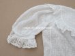 画像9: 1900年頃 アンティーク ドール用ドレス　ドット刺繍のコットンファブリック (9)