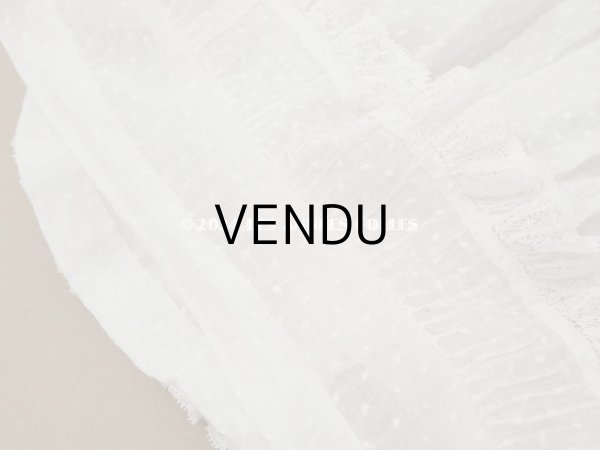 画像17: 1900年頃 アンティーク ドール用ドレス　ドット刺繍のコットンファブリック (17)