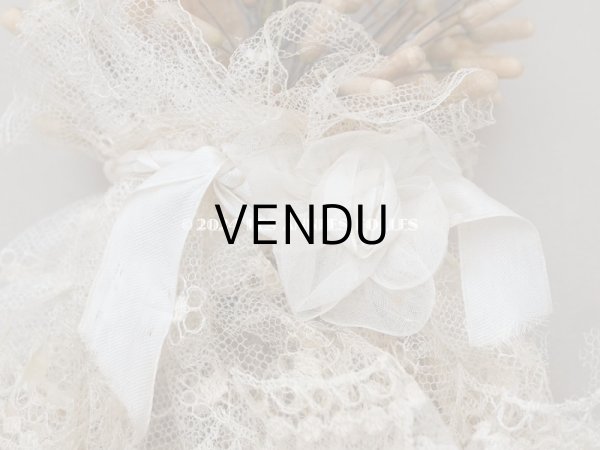 画像6: ＊蚤の市＊1900年頃 アンティーク ワックスフラワーのブーケ ウェディングブーケ 結婚式 ティアラ (6)
