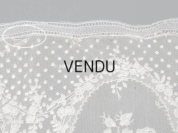 画像17: 18世紀末~19世紀初頭 アンティーク  アランソンレース 幅広 1.6m　14cm幅　ミュージアムピース (17)