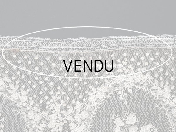 画像19: 18世紀末~19世紀初頭 アンティーク  アランソンレース 幅広 1.6m　14cm幅　ミュージアムピース (19)